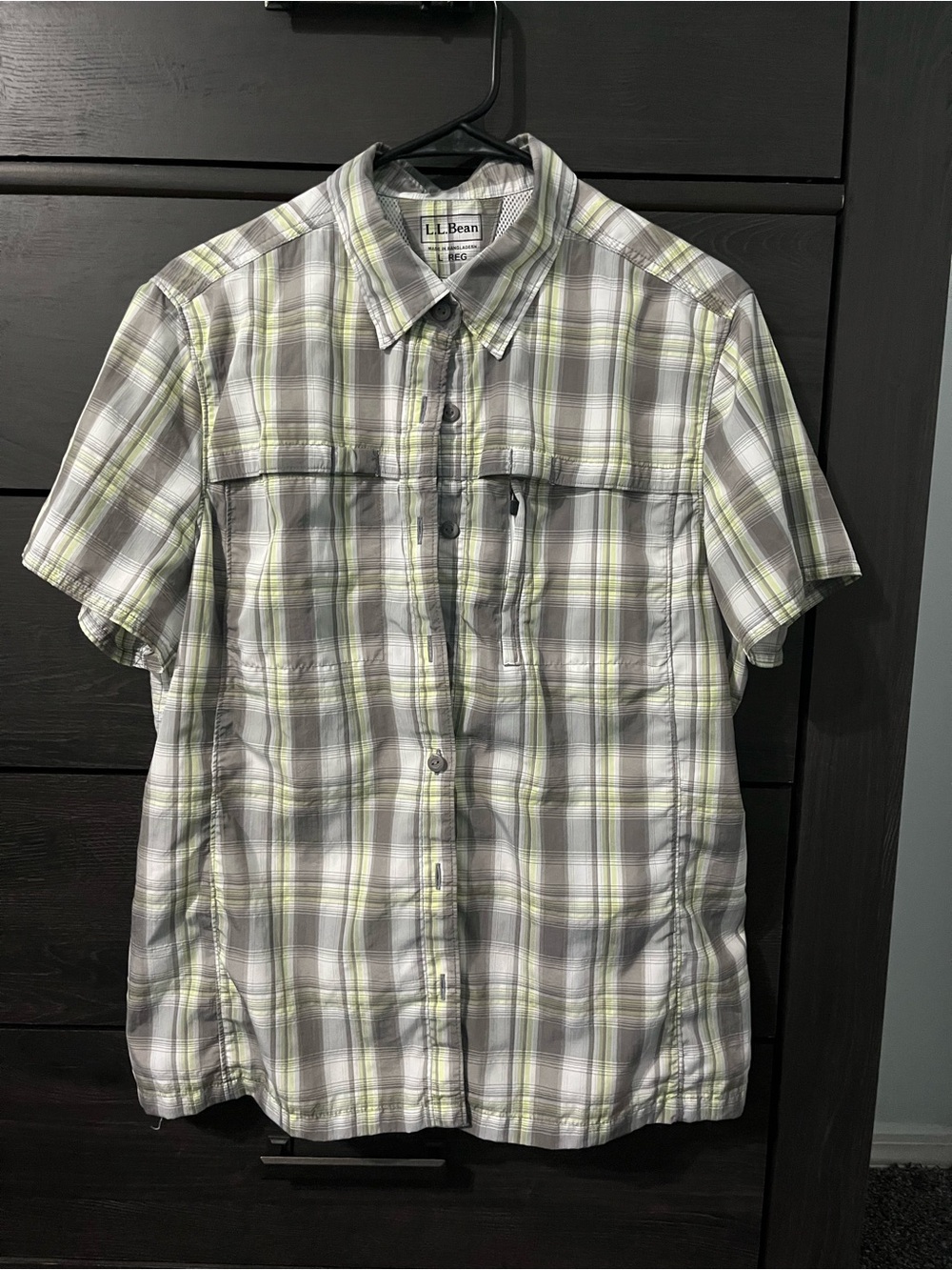 LL Bean women’s everyday short sleeve plaid large